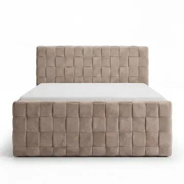 Sengepakke kontinentalseng Tyrosen 180x200 cm med skuffeoppbevaring - varm beige - Møbler - Senger - Kontinentalsenger
