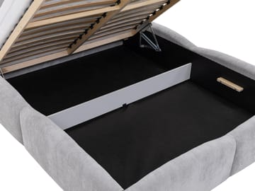 Aldrosen sengeramme med oppbevaring 140x200 cm - svart - Møbler - Senger - Senger med oppbevaring