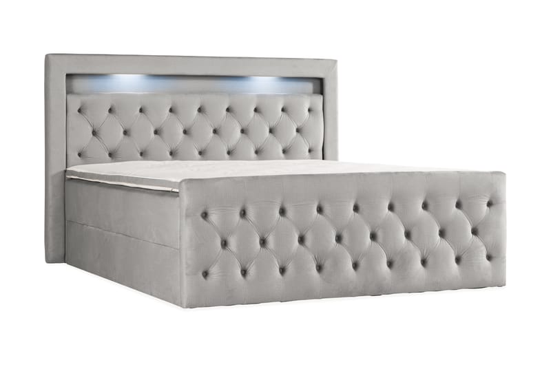Altaneira Sengepakke 160x200 med Løfteoppbevaring - Grå - Senger med oppbevaring - Komplett sengepakke