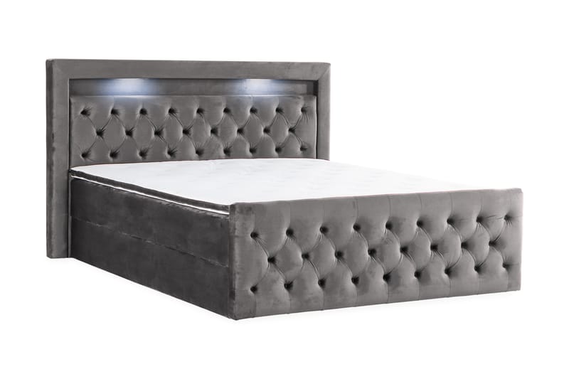 Altaneira Sengepakke 160x200 med Løfteoppbevaring - Mørkegrå - Senger med oppbevaring - Komplett sengepakke