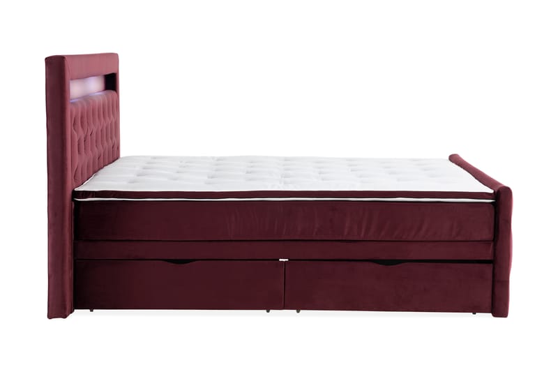 Altaneira Sengepakke 160x200 med Oppbevaringsskuff - Rød - Senger med oppbevaring - Komplett sengepakke