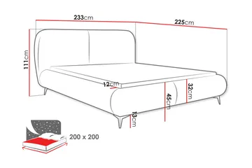 Arondel Oppbevaringsseng - Hvit - Møbler - Senger - Senger med oppbevaring