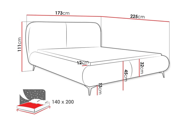 Arondel Oppbevaringsseng - Møbler - Senger - Senger med oppbevaring