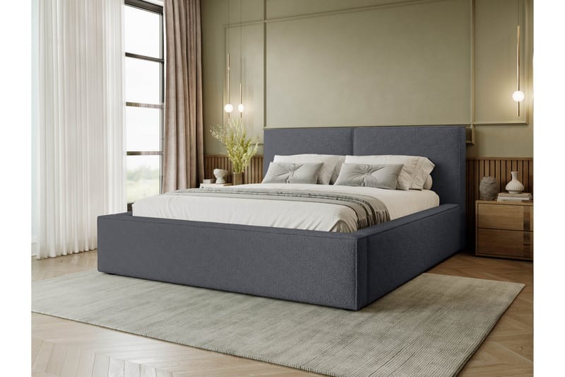 Bysantinsk Oppbevaringsseng 120x200 cm, Grå