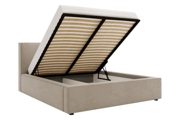 Bysantinsk Oppbevaringsseng 200x200 cm - Beige - Møbler - Senger - Senger med oppbevaring - Dobbeltseng med oppbevaring