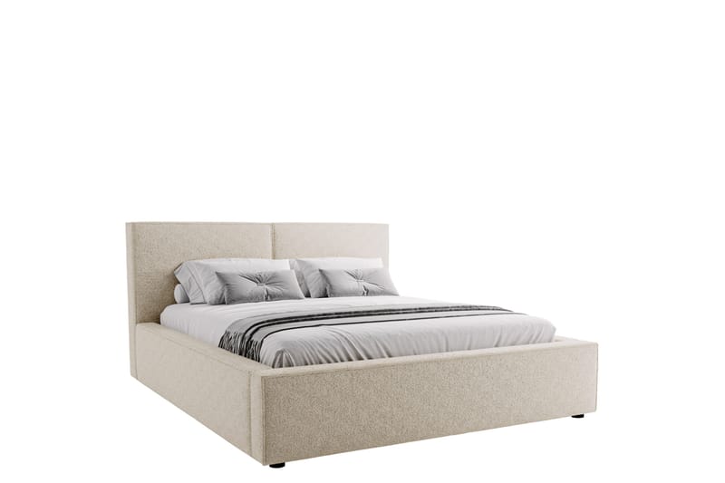 Bysantinsk Oppbevaringsseng 200x200 cm - Beige - Møbler - Senger - Senger med oppbevaring - Dobbeltseng med oppbevaring