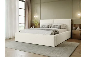 Bysantinsk Oppbevaringsseng 200x200 cm - Hvit - Møbler - Senger - Senger med oppbevaring