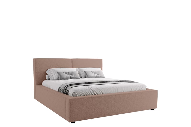 Bysantinsk Oppbevaringsseng 200x200 cm - Rosa - Møbler - Senger - Senger med oppbevaring