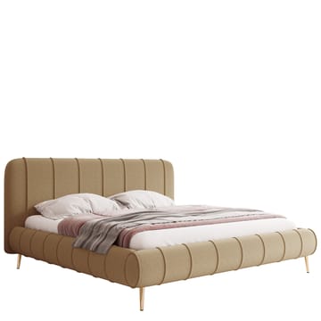 Calrosin Sengeramme med Ben 120x200 cm med Oppbevaring - Mørk beige - Møbler - Senger - Senger med oppbevaring