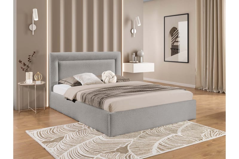 Carve Oppbevaringsseng - Grå - Møbler - Senger - Senger med oppbevaring