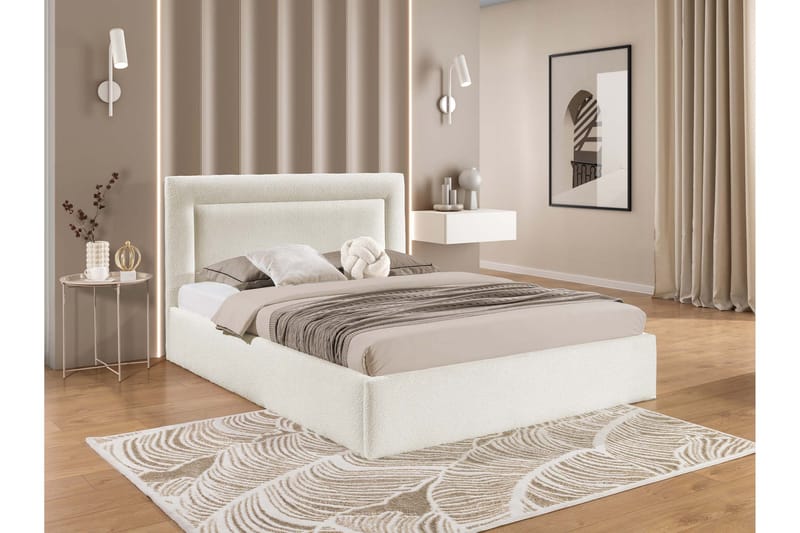 Carve Oppbevaringsseng - Hvit - Møbler - Senger - Senger med oppbevaring