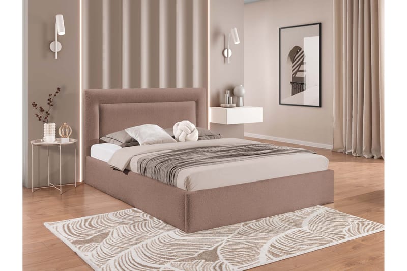 Carve Oppbevaringsseng - Rosa - Møbler - Senger - Senger med oppbevaring