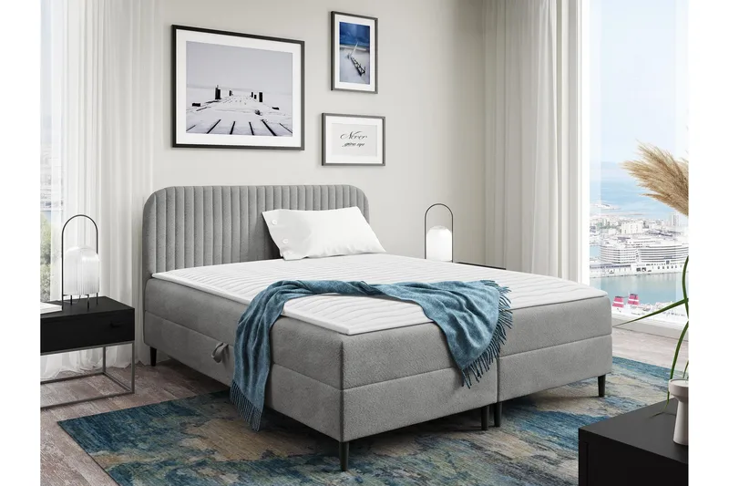 Celestine Oppbevaringsseng 120x200 cm, Grå