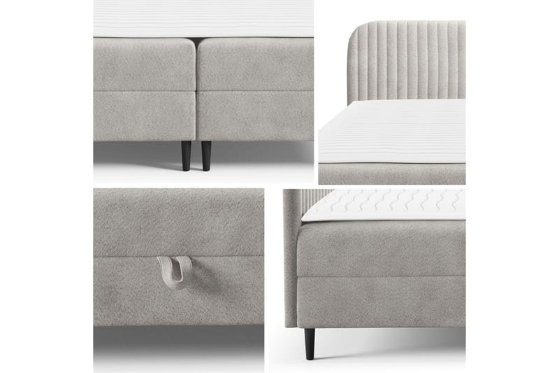 Celestine Oppbevaringsseng 140x200 cm - Beige - Møbler - Senger - Senger med oppbevaring - Dobbeltseng med oppbevaring