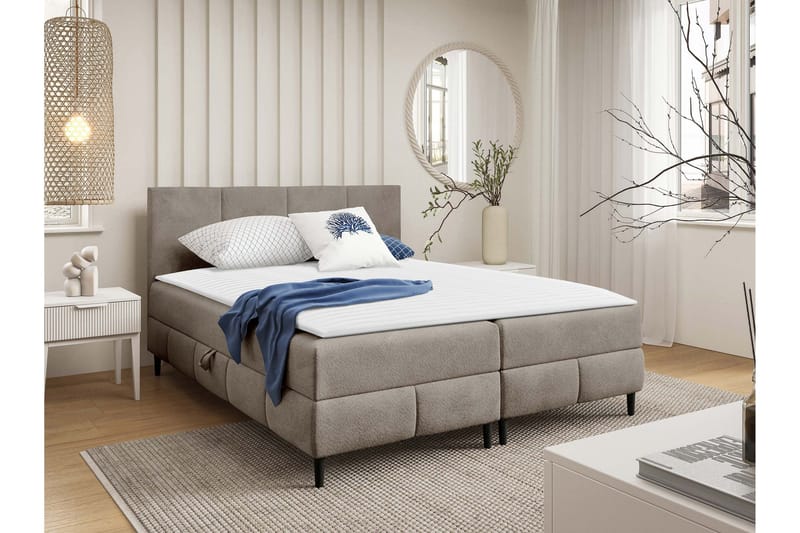 Celestine Oppbevaringsseng 160x200 cm, Grå