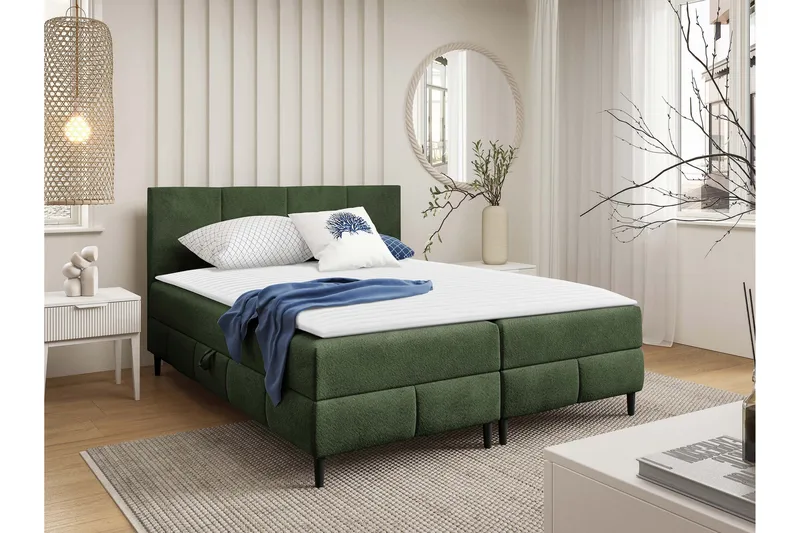 Celestine Oppbevaringsseng 160x200 cm, Grønn