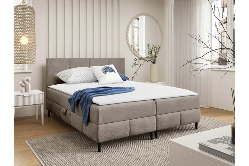 Celestine Oppbevaringsseng 180x200 cm, Grå