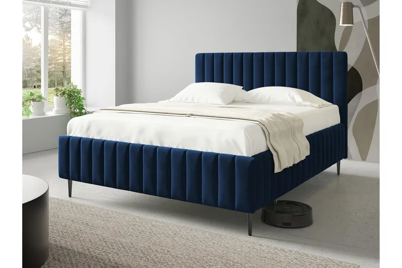 Desio Oppbevaringsseng 140x200 cm, Blå