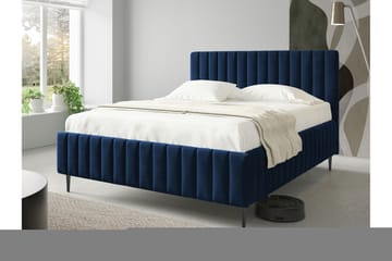 Desio Oppbevaringsseng 160x200 cm - Blå - Møbler - Senger - Senger med oppbevaring