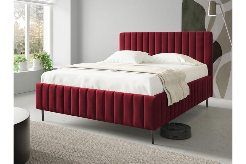 Desio Oppbevaringsseng 160x200 cm - Brun - Møbler - Senger - Senger med oppbevaring - Dobbeltseng med oppbevaring
