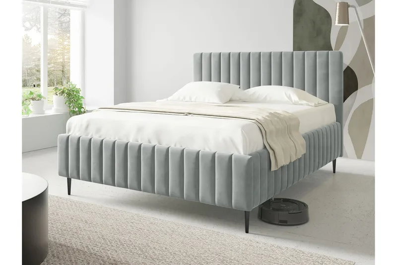 Desio Oppbevaringsseng 160x200 cm, Grå