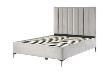 dobbeltseng med oppbevaring 140x200 cm grå SEZANNE - Grå - Møbler - Senger - Senger med oppbevaring