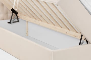 Boxy Box Bed 160x200 cm - Beige - Møbler - Senger - Senger med oppbevaring