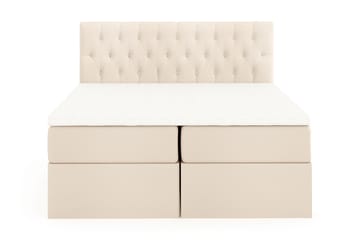 Boxy Box Bed 160x200 cm - Beige - Møbler - Senger - Senger med oppbevaring