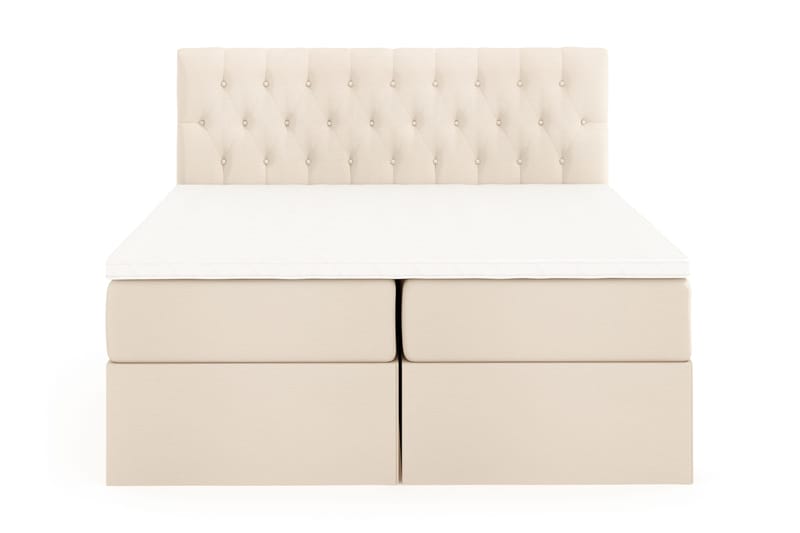 Boxy Box Bed 160x200 cm, Beige