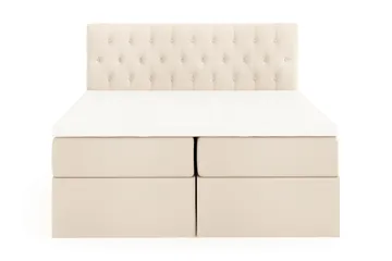 Boxy Box Bed 180x200 cm - Beige - Møbler - Senger - Senger med oppbevaring