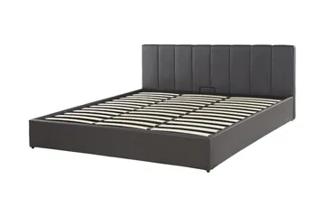 Dreuxa Oppbevaringsseng 180x200 cm - Kunstlær/Grå - Møbler - Senger - Senger med oppbevaring