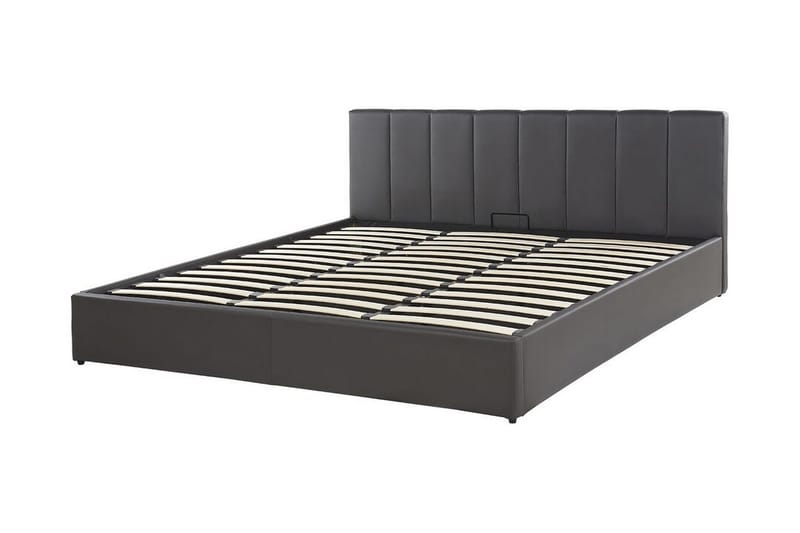 Dreuxa Oppbevaringsseng 180x200 cm - Kunstlær/Grå - Møbler - Senger - Senger med oppbevaring