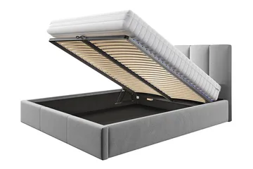 Karrouba Oppbevaringsseng 160x200 cm - Svart - Møbler - Senger - Senger med oppbevaring