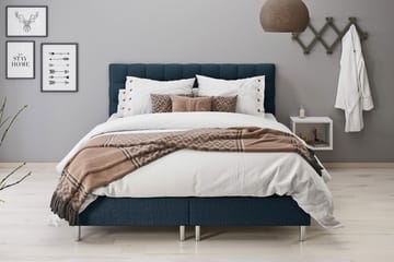 Montana Dobbeltseng med Oppbevaring 160x200 cm - Mørke blå - Møbler - Senger - Senger med oppbevaring