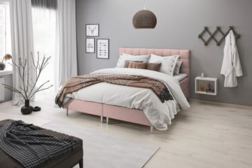 Montana Dobbeltseng med Oppbevaring 160x200 cm - Rosa - Møbler - Senger - Senger med oppbevaring