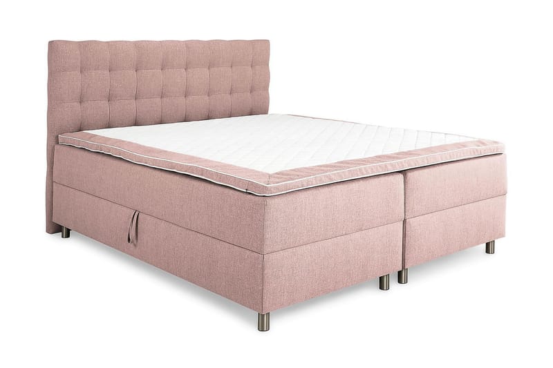 Montana Dobbeltseng med Oppbevaring 160x200 cm - Rosa - Møbler - Senger - Senger med oppbevaring