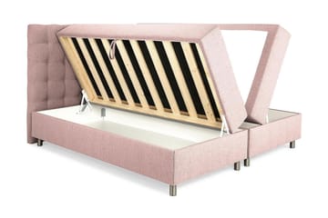 Montana Dobbeltseng med Oppbevaring 160x200 cm - Rosa - Møbler - Senger - Senger med oppbevaring