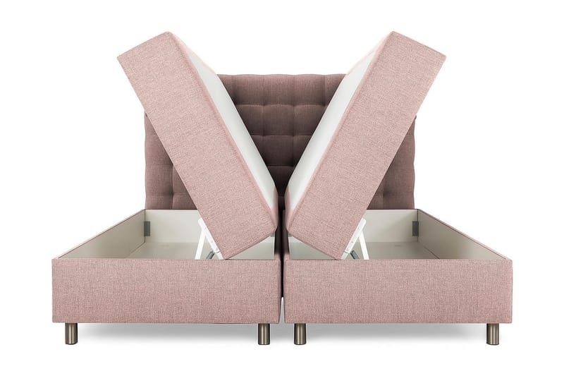 Montana Dobbeltseng med Oppbevaring 160x200 cm - Rosa - Møbler - Senger - Senger med oppbevaring