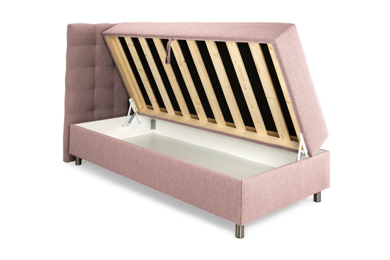 Montana Komplett Sengpakke med Oppbevaring 90x200 cm - Rosa - Møbler - Senger - Senger med oppbevaring - Dobbeltseng med oppbevaring