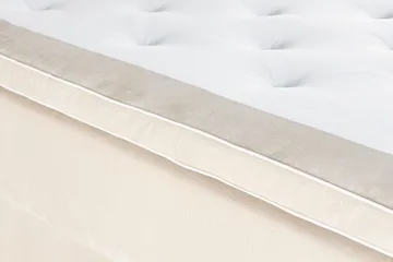 Oppbevaringsseng Alessia med LED-belysning 160x200 - Beige - Møbler - Senger - Senger med oppbevaring