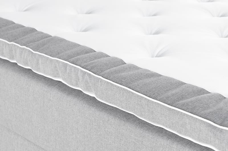 Oppbevaringsseng Alessia med LED-belysning 160x200 - Grå - Møbler - Senger - Senger med oppbevaring