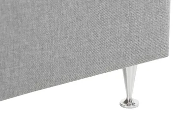 Oppbevaringsseng Alessia med LED-belysning 160x200 - Grå - Møbler - Senger - Senger med oppbevaring