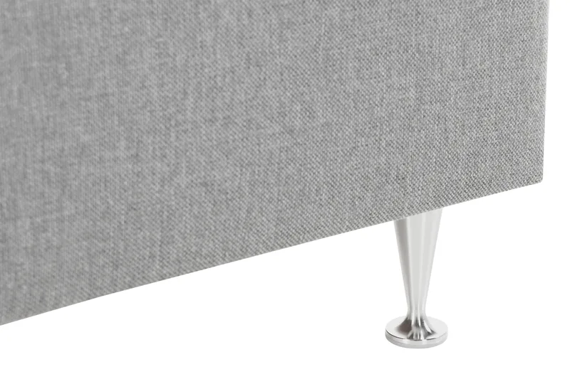 Oppbevaringsseng Alessia med LED-belysning 160x200 - Grå - Møbler - Senger - Senger med oppbevaring