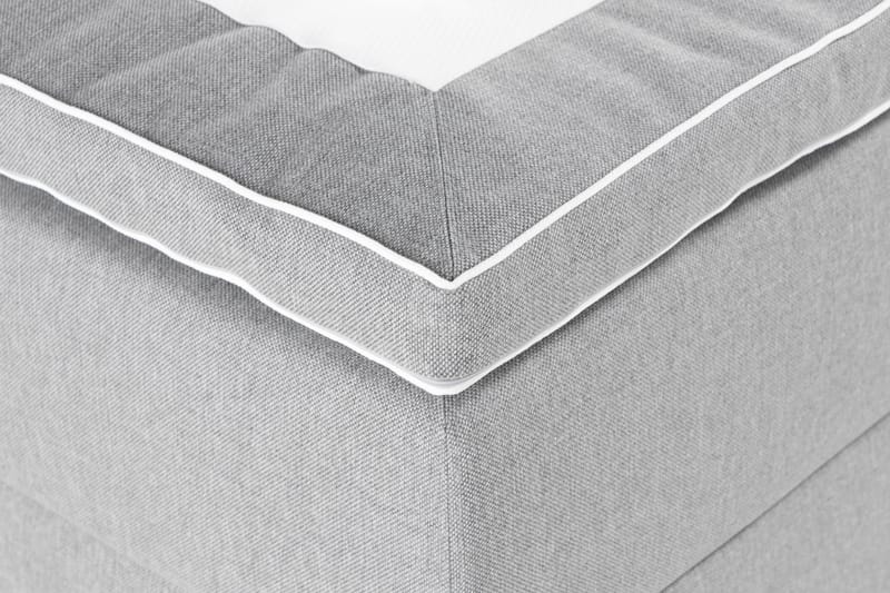 Oppbevaringsseng Alessia med LED-belysning 160x200 - Grå - Møbler - Senger - Senger med oppbevaring