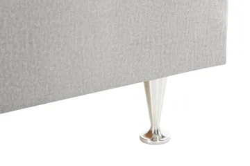 Oppbevaringsseng Alessia med LED-belysning 160x200 - Lysegrå - Møbler - Senger - Senger med oppbevaring