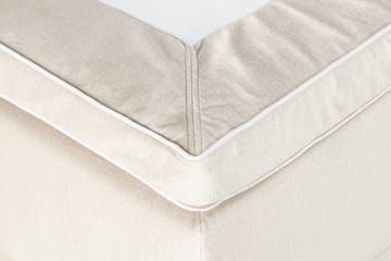 Oppbevaringsseng Monopoli med LED-belysning 180x200 - Beige - Møbler - Senger - Senger med oppbevaring - Dobbeltseng med oppbevaring