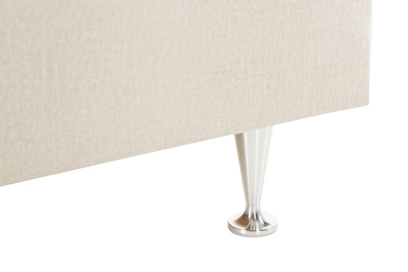 Oppbevaringsseng Monopoli med LED-belysning 180x200 - Beige - Møbler - Senger - Senger med oppbevaring - Dobbeltseng med oppbevaring