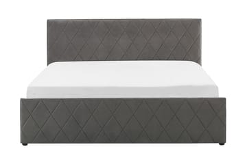 Rochefort Oppbevaringsseng 160x200 cm - Fløyel/Grå - Møbler - Senger - Senger med oppbevaring