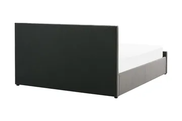 Rochefort Oppbevaringsseng 160x200 cm - Fløyel/Grå - Møbler - Senger - Senger med oppbevaring