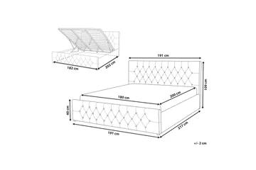 Saleux Oppbevaringsseng 180x200 cm - Møbler - Senger - Senger med oppbevaring